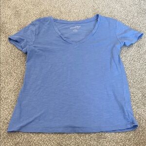 Vince Camuto Light Blue V-Neck Tee